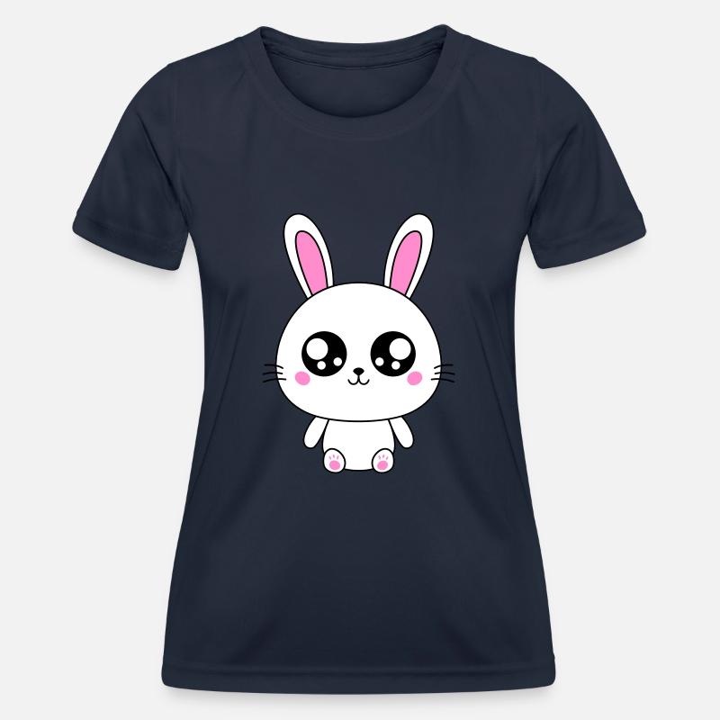 Cute Rabbit - Women's Functional T-Shirt - navy