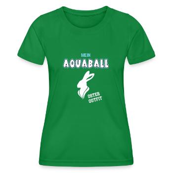 Aquaball Oster Outfit Ostergeschenk Aquaballer - Frauen Funktions-T-Shirt - Kelly Green - Vorne - AI Model Female 172 dark (172cm)