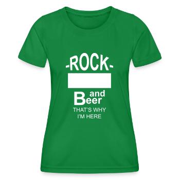 Bière Vin Whisky Schnaps Alcool - T-shirt sport Femme - vert - Devant - AI Model Female 172 dark (172cm)