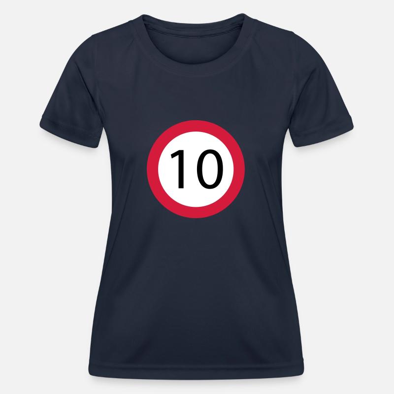 10 - Women's Functional T-Shirt - navy