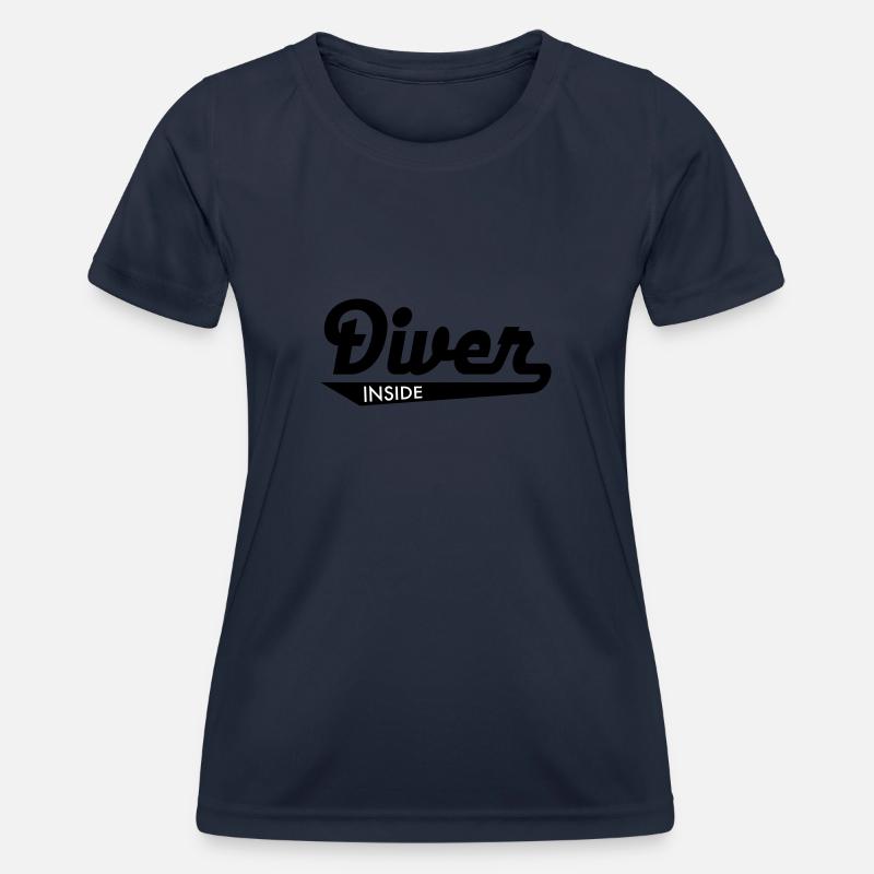 diving - Women's Functional T-Shirt - navy