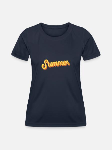Sommer Sommer - Frauen Funktions-T-Shirt - Navy