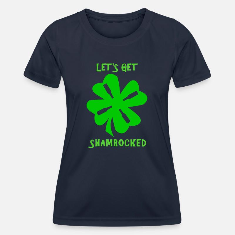 Let's get shamrocked - Women's Functional T-Shirt - navy