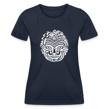 Maori Tattoo Championship culturel à l’encre Art - T-shirt sport Femme - bleu marine - Devant - AI Model Female 172 light (172cm)