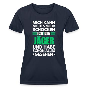 Non-Shockable Hunter - Women's Functional T-Shirt - navy - Front - AI Model Female 172 light (172cm)