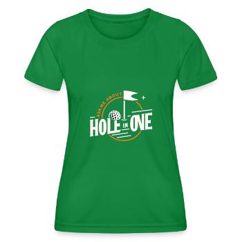 Fragen Sie mich über Hole In One - Frauen Funktions-T-Shirt - Kelly Green - Vorne - AI Model Female 172 dark (172cm)