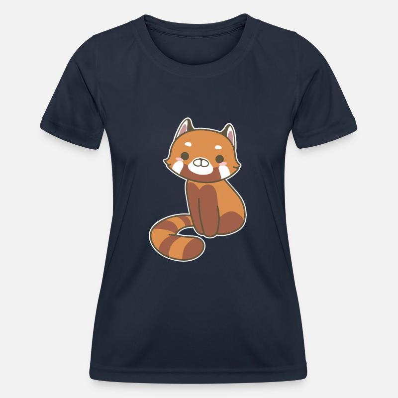 Red panda - Women's Functional T-Shirt - navy