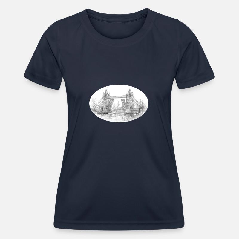 Tower bridge - Women's Functional T-Shirt - navy