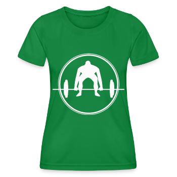 Musculation - Entraînement de fitness d’haltérophilie - T-shirt sport Femme - vert - Devant - AI Model Female 172 dark (172cm)