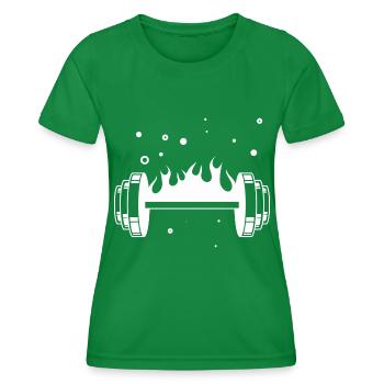 Musculation Haltérophilie Fitness Workout - T-shirt sport Femme - vert - Devant - AI Model Female 172 dark (172cm)