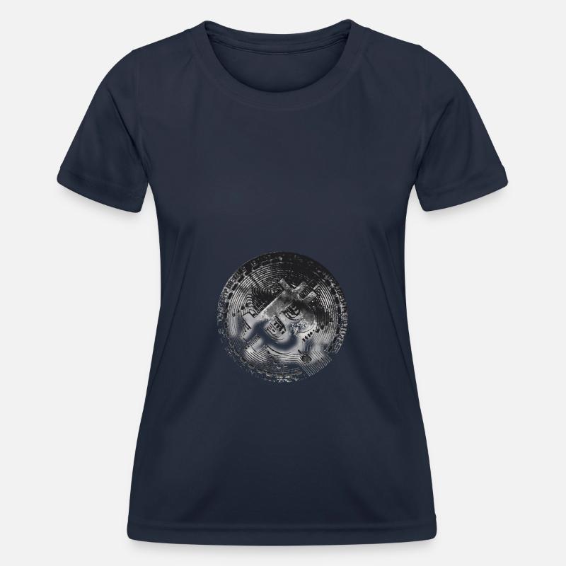 Bitcoin - Women's Functional T-Shirt - navy