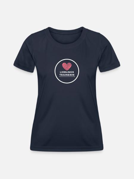 Gardetrainerin - Frauen Funktions-T-Shirt - Navy