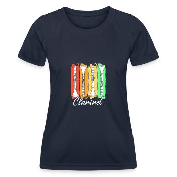 Clarinette - T-shirt sport Femme - bleu marine - Devant - AI Model Female 172 light (172cm)