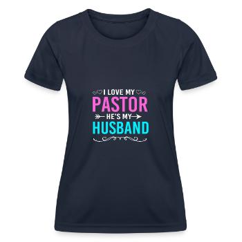Pasteur - T-shirt sport Femme - bleu marine - Devant - AI Model Female 172 light (172cm)
