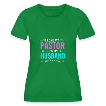 Pfarrer - Frauen Funktions-T-Shirt - Kelly Green - Vorne - AI Model Female 172 dark (172cm)