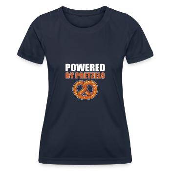 bretzel - T-shirt sport Femme - bleu marine - Devant - AI Model Female 172 light (172cm)