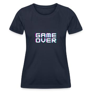 Fin du jeu - T-shirt sport Femme - bleu marine - Devant - AI Model Female 172 light (172cm)