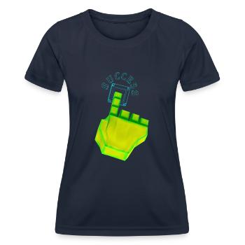 SUCCÈS - T-shirt sport Femme - bleu marine - Devant - AI Model Female 172 light (172cm)
