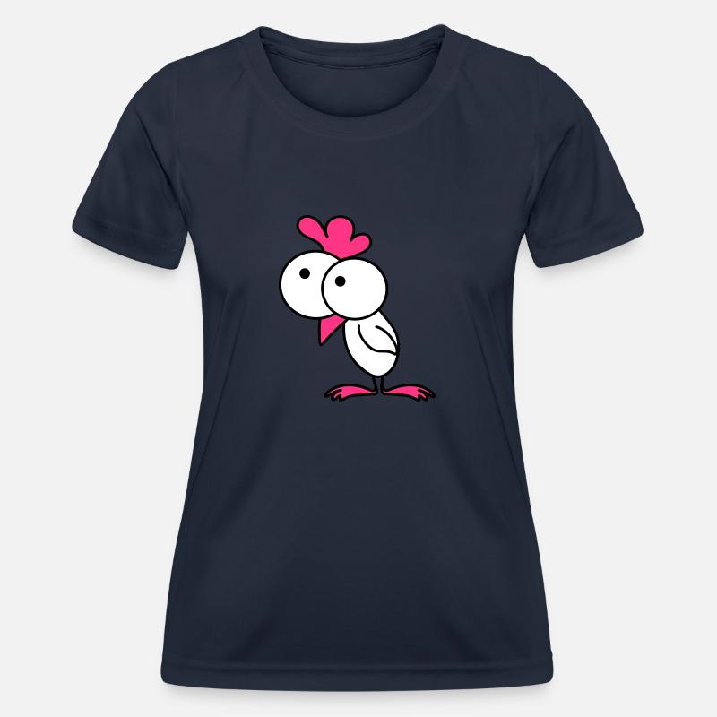 Surprised chick - Women's Functional T-Shirt - navy