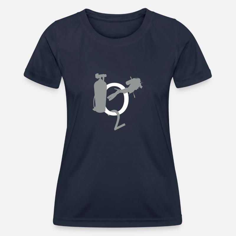 DIVING V - Women's Functional T-Shirt - navy