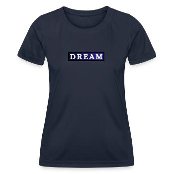 TRAUM - Frauen Funktions-T-Shirt - Navy - Vorne - AI Model Female 172 light (172cm)