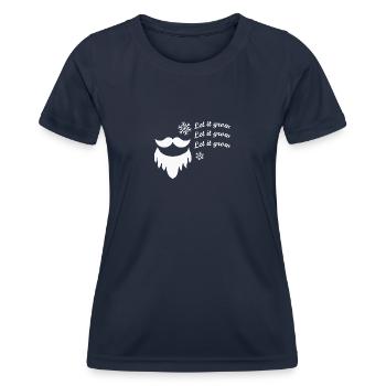 Lass es wachsen - Frauen Funktions-T-Shirt - Navy - Vorne - AI Model Female 172 light (172cm)