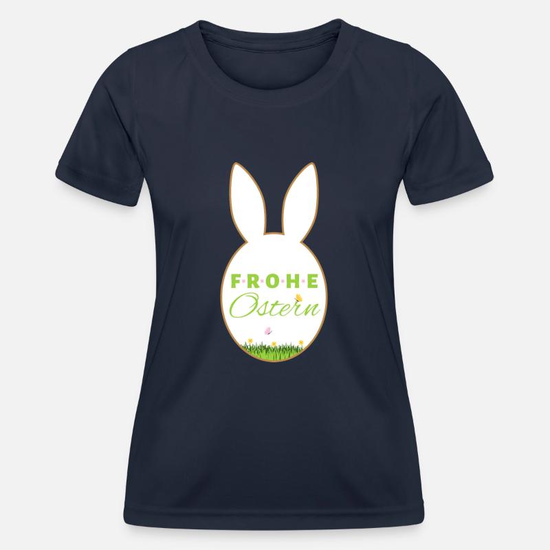 Happy Easter - Women's Functional T-Shirt - navy