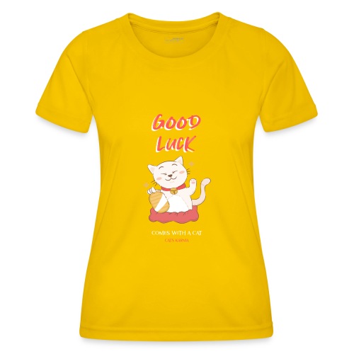 CATS KARMA - Frauen Funktions-T-Shirt