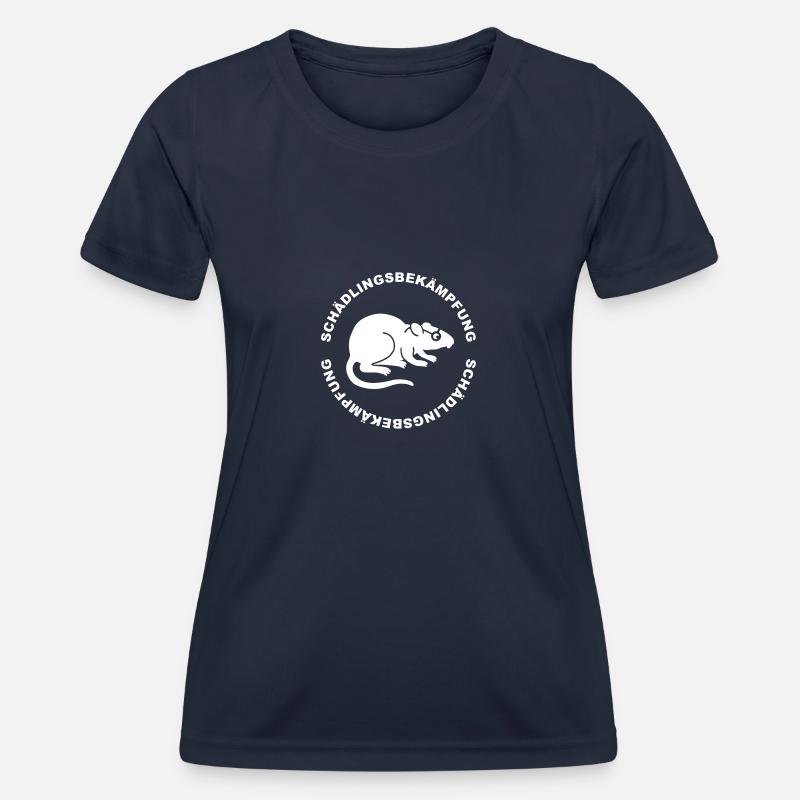 Schädlingdbekaempfung - Frauen Funktions-T-Shirt - Navy