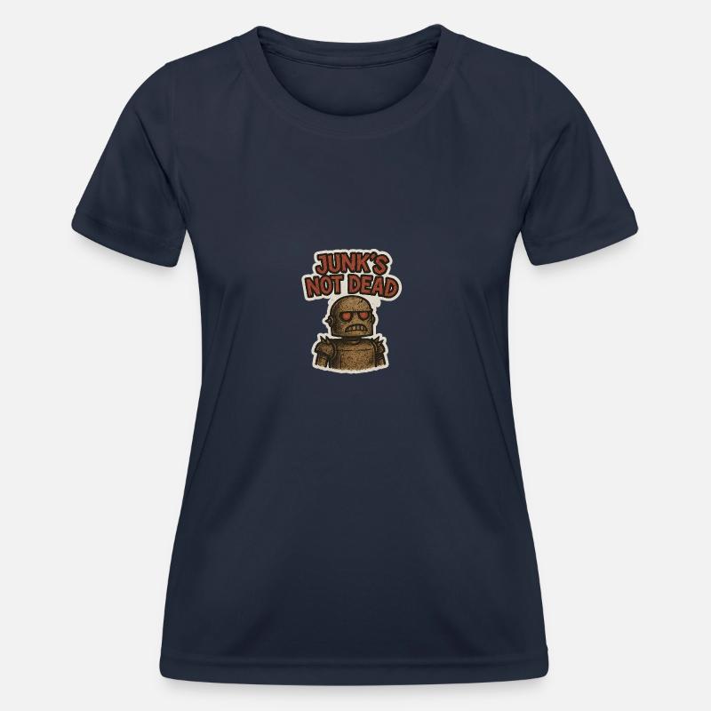Junk's not dead - Rusty the Robot - Women's Functional T-Shirt - navy