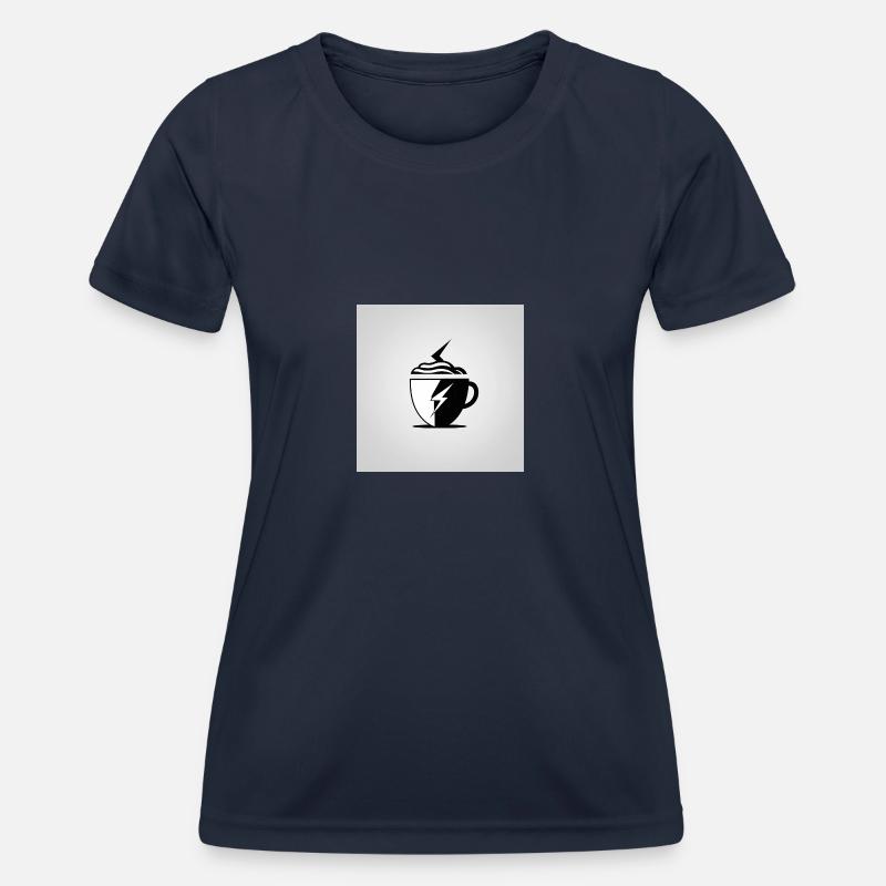 Voltage Latte - Women's Functional T-Shirt - navy