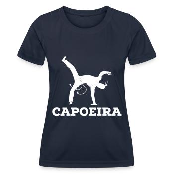 capoeira - Frauen Funktions-T-Shirt - Navy - Vorne - AI Model Female 172 light (172cm)