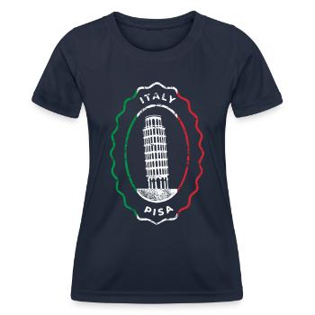 Italie Pise Italie La tour penchée de Pise Rome - T-shirt sport Femme - bleu marine - Devant - AI Model Female 172 light (172cm)