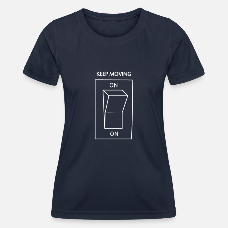 Keep moving on - Women's Functional T-Shirt - navy