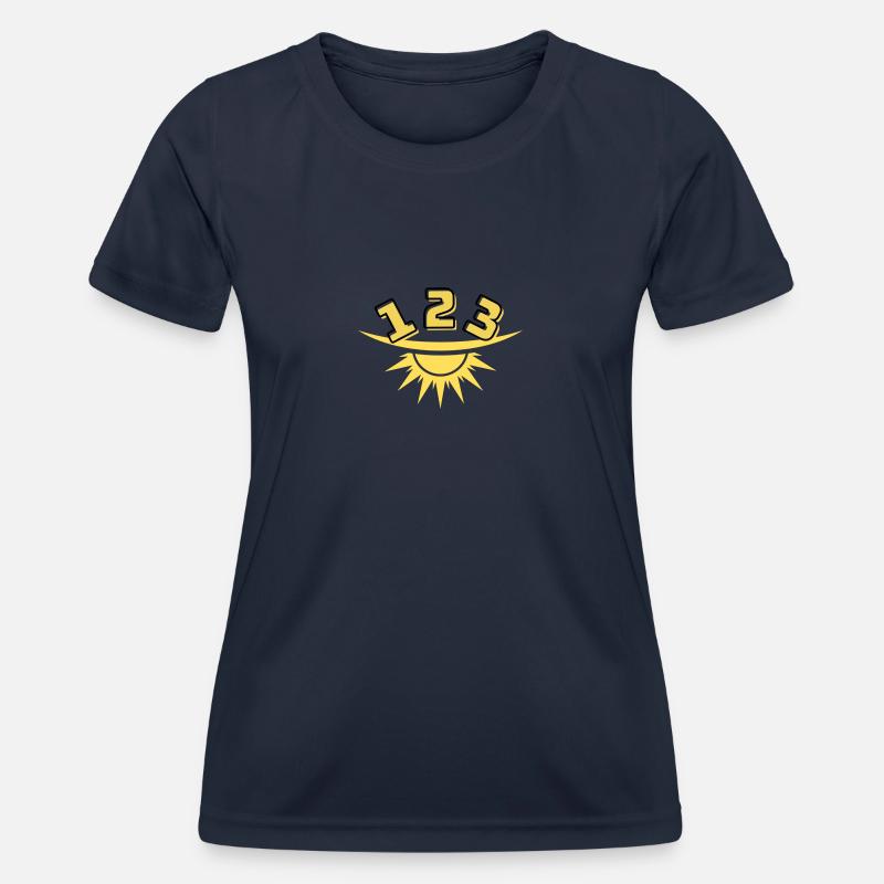 1 2 3 Sun - Women's Functional T-Shirt - navy