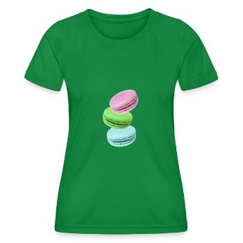 Macarons - T-shirt sport Femme - vert - Devant - AI Model Female 172 dark (172cm)
