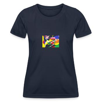 Pattern - Women's Functional T-Shirt - navy - Front - AI Model Female 172 light (172cm)