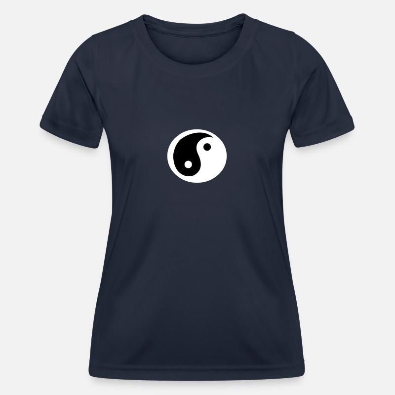 Yin & Yang - Women's Functional T-Shirt - navy