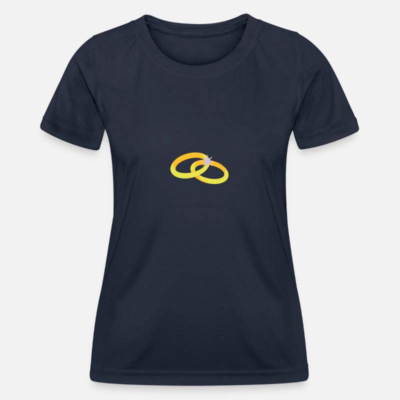 rings - Women's Functional T-Shirt - navy
