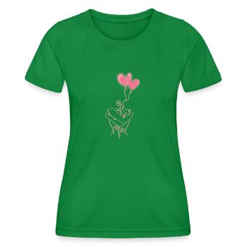 Inner peace - Women's Functional T-Shirt - kelly green - Front - AI Model Female 172 dark (172cm)