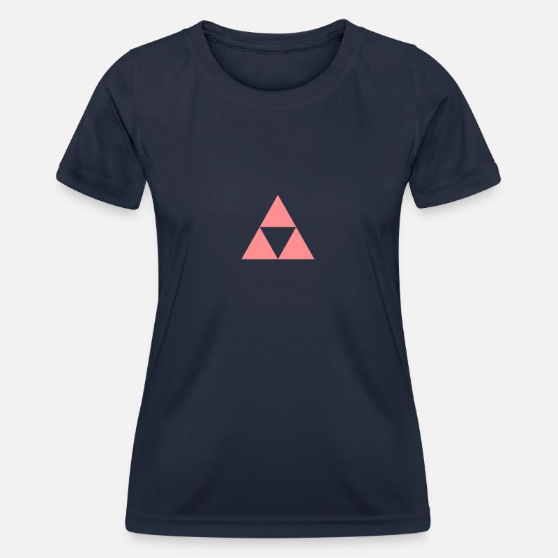 Sierpinski triangle - Women's Functional T-Shirt - navy