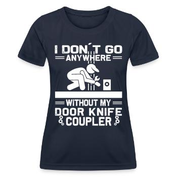 Elevator Inspector - Elevator Mechanic - Women's Functional T-Shirt - navy - Front - AI Model Female 172 light (172cm)