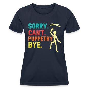 Puppeteer, puppeteer - Women's Functional T-Shirt - navy - Front - AI Model Female 172 light (172cm)