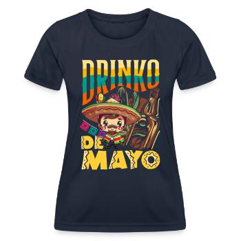 Mexikanische Fiesta Cinco De Mayo - Frauen Funktions-T-Shirt - Navy - Vorne - AI Model Female 172 light (172cm)