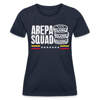 Arepas Colombian Venezuela Food - Women's Functional T-Shirt - navy - Front - AI Model Female 172 light (172cm)