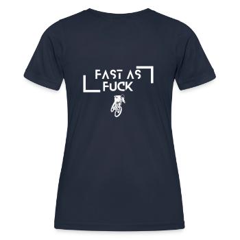 Fast as Fuck VTT Descente DH Cadeau - T-shirt sport Femme - bleu marine - Dos - AI Model Female 172 light (172cm)