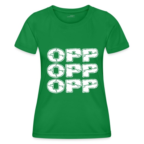 OPP Logo White - Naisten tekninen t-paita