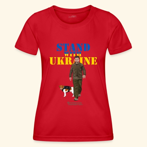 Ukraine Zelensky Patron Stand with Ukraine - Frauen Funktions-T-Shirt