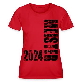 Abschluss Meister 2024 Vintage Design - Frauen Funktions-T-Shirt - Rot - Vorne - AI Model Female 172 dark (172cm)