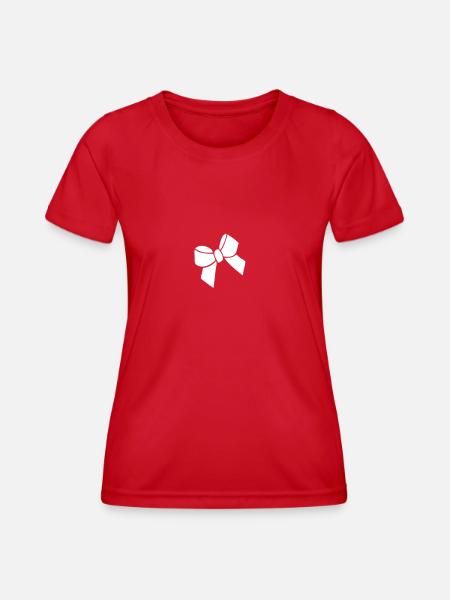 Masche Haarmasche 2 - Frauen Funktions-T-Shirt - Rot